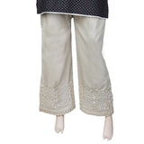 Women's Embroidered Bell Bottom Trouser - Beige, Women, Pants & Tights, Chase Value, Chase Value