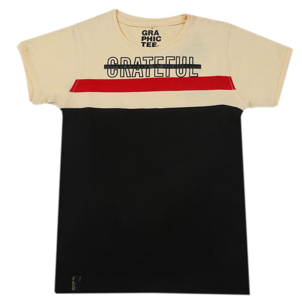 Boys Half Sleeves T-Shirt - Peach, Boys T-Shirts, Chase Value, Chase Value