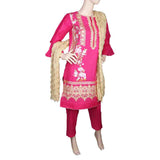 Women's Fancy 3 Piece Suit - Pink, Women, Shalwar Suits, Chase Value, Chase Value