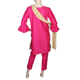 Women's Fancy 3 Piece Suit - Pink, Women, Shalwar Suits, Chase Value, Chase Value