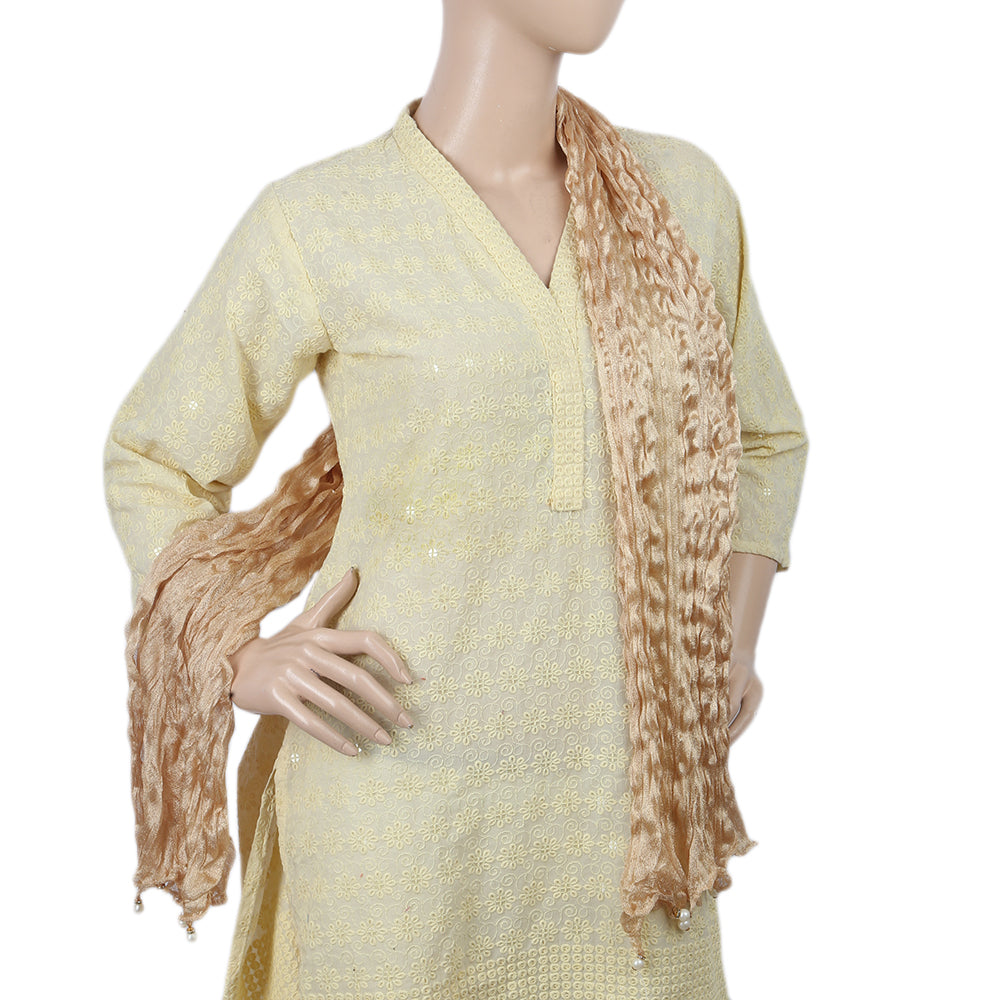 Women's Scarves With Pearls - Beige, Women, Dupatta, Chase Value, Chase Value