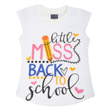 Girls Printed Half Sleeves T-Shirt 4699 - White, Kids, Girls T-Shirts, Chase Value, Chase Value