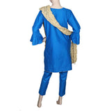 Women's Embroidered 3 Piece Suit - Royal Blue, Women, Shalwar Suits, Chase Value, Chase Value