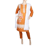 Women's Embroidered 3 piece Suit - Mustard, Women, Shalwar Suits, Chase Value, Chase Value