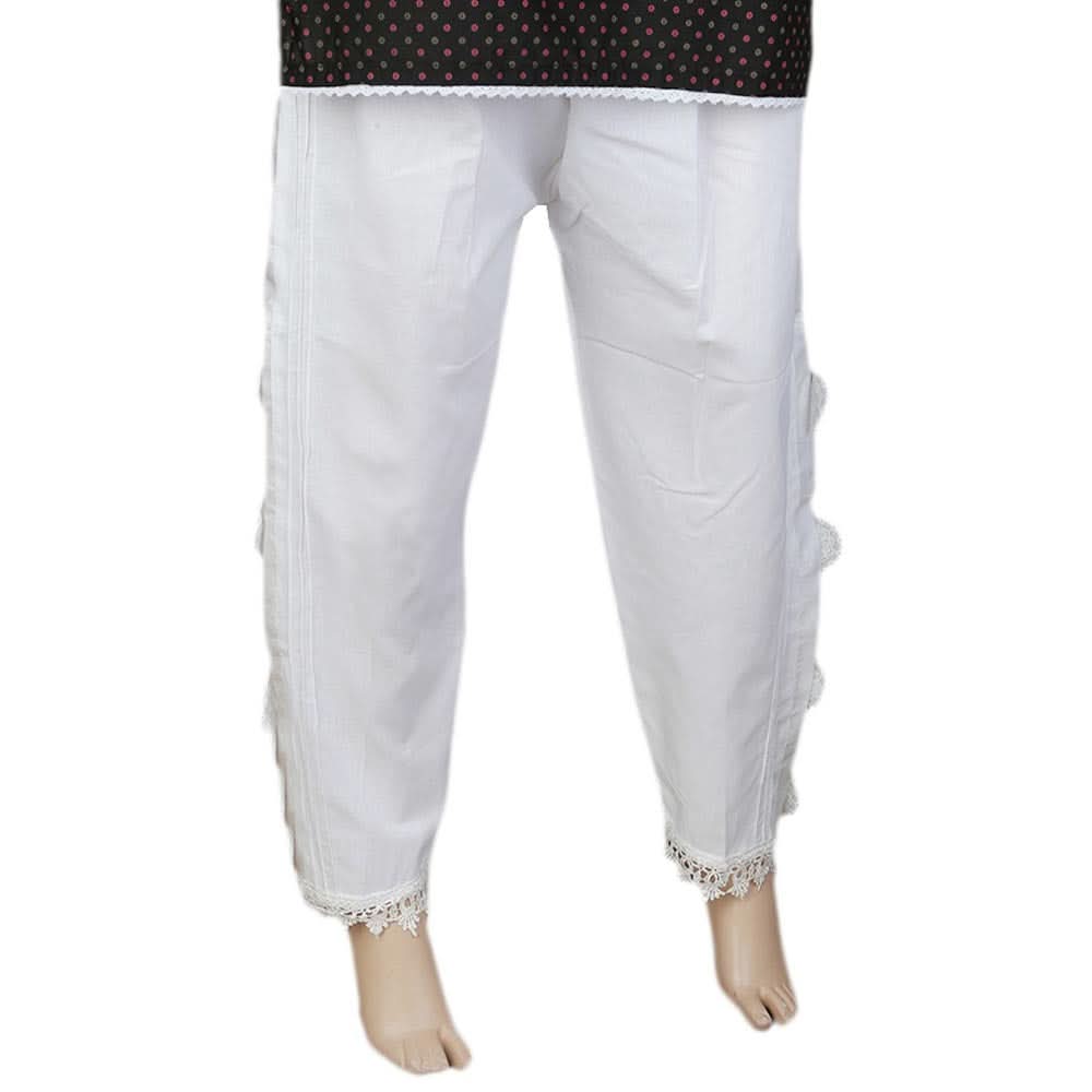 Women's Side Tissue Trouser - White, Women, Pants & Tights, Chase Value, Chase Value