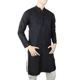 Men's Stamp Kurta - Black, Men, Kurtas, Chase Value, Chase Value