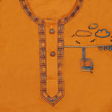 Newborn Boys Shalwar Suit - Mustard, Kids, New Born Boys Sets And Suits, Chase Value, Chase Value