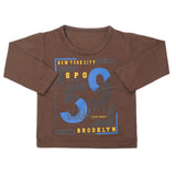 Boys Full Sleeves T-Shirt - Olive Green, Kids, Boys T-Shirts, Chase Value, Chase Value
