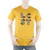 Men's Round Neck Half Sleeves T-Shirt - Mustard, Men, T-Shirts And Polos, Chase Value, Chase Value