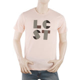 Men's Round Neck Half Sleeves T-Shirt - Peach, Men, T-Shirts And Polos, Chase Value, Chase Value