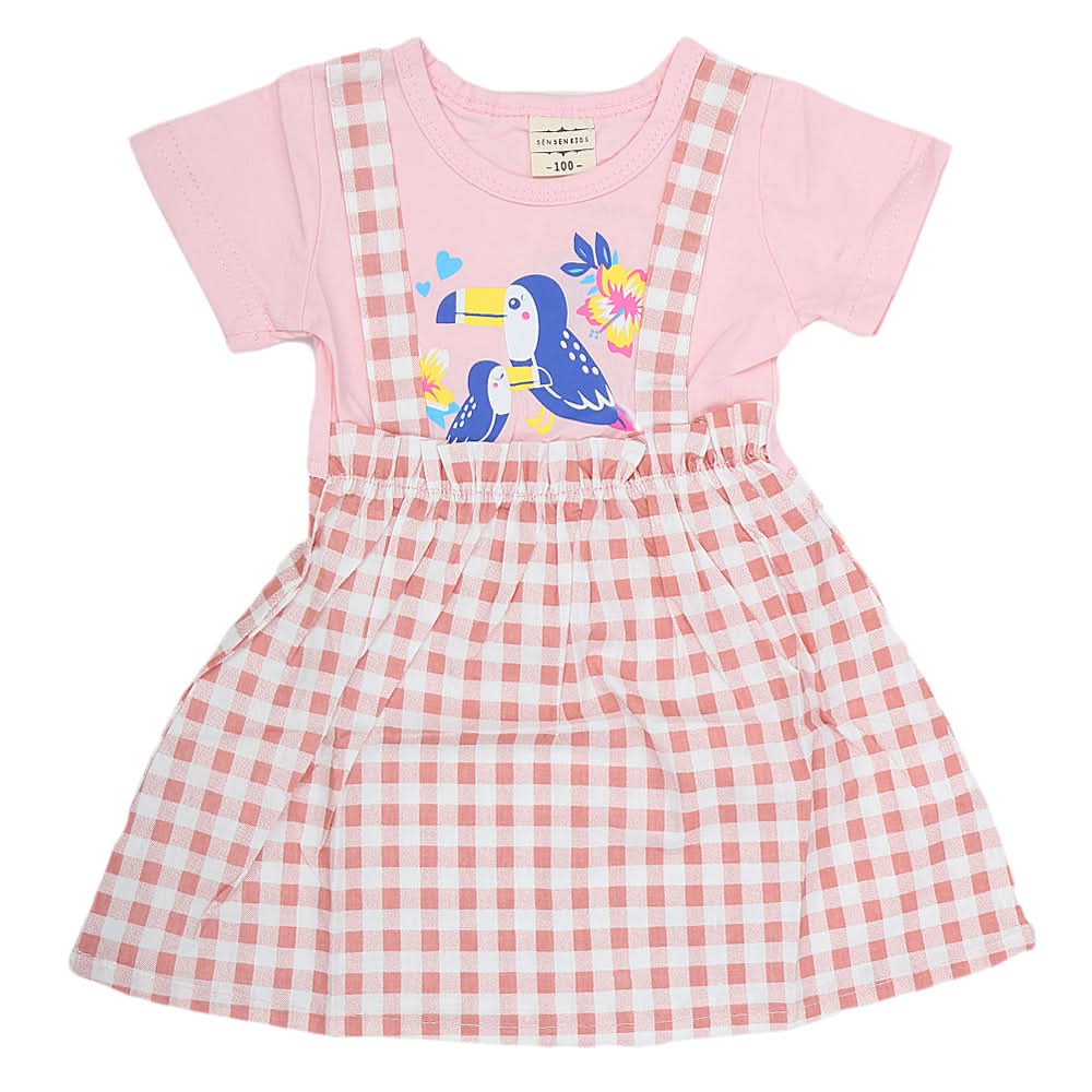 Newborn Girls Frock - Pink, Kids, NB Girls Frocks, Chase Value, Chase Value