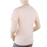 Men's Round Neck Half Sleeves T-Shirt - Peach, Men, T-Shirts And Polos, Chase Value, Chase Value