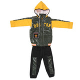 Boys 3 Piece Full Sleeves Suit - Yellow, Kids, Boys Sets And Suits, Chase Value, Chase Value