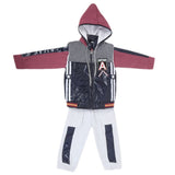 Boys 3 Piece Full Sleeves Suit - Purple, Kids, Boys Sets And Suits, Chase Value, Chase Value
