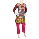 Women's Embroidered 2 Piece Suit - Brown, Women, Shalwar Suits, Chase Value, Chase Value
