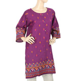 Women's Embroidered Kurti - Purple, Women, Ready Kurtis, Chase Value, Chase Value