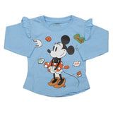 Girls Full Sleeves Jersey T-Shirt - Blue, Kids, Girls T-Shirts, Chase Value, Chase Value