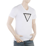 Men's Round Neck Half Sleeves T-Shirt - White, Men, T-Shirts And Polos, Chase Value, Chase Value