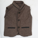 Boys Jute Fancy Waist Coat - Olive Green, Kids, Boys Waistcoats, Chase Value, Chase Value