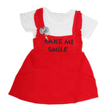 Newborn Girls Frock - Red, Kids, NB Girls Frocks, Chase Value, Chase Value