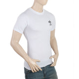 Men's Half Sleeves Round Neck Printed T-Shirt - White, Men, T-Shirts And Polos, Chase Value, Chase Value