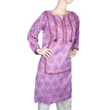 Women's Printed Kurti - Purple, Women, Ready Kurtis, Chase Value, Chase Value