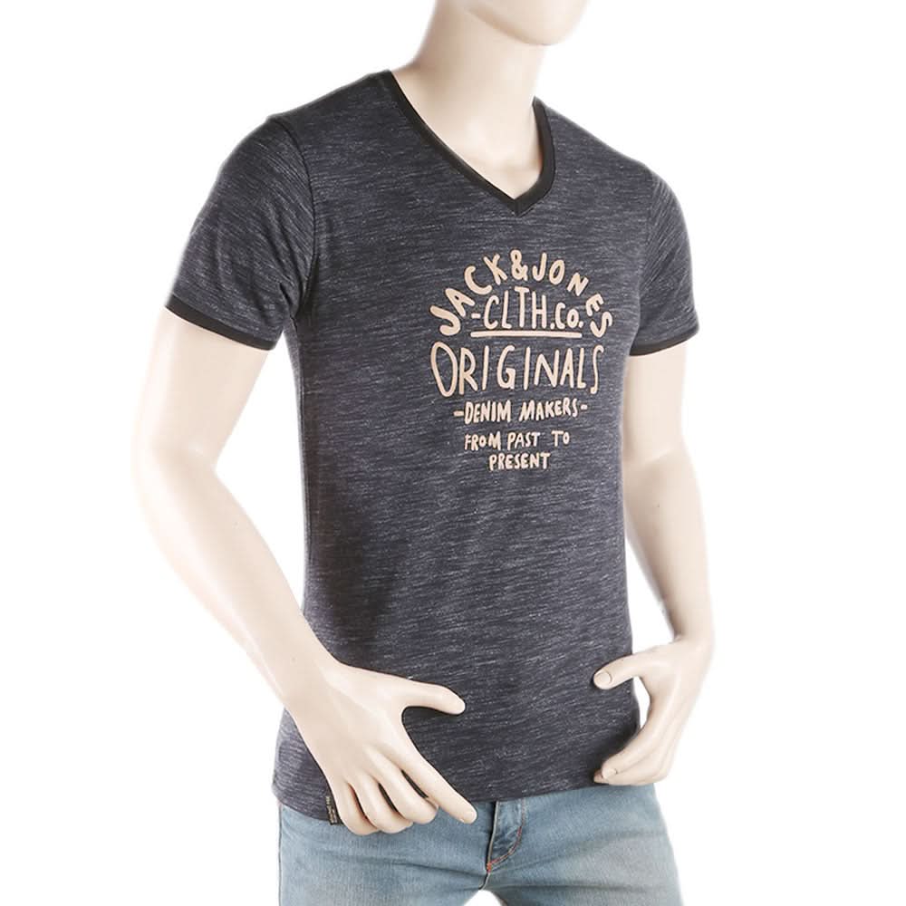 Men's Round Neck Half Sleeves T-Shirt - Black, Men, T-Shirts And Polos, Chase Value, Chase Value