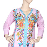 Women's Embroidered Kurti - Pink, Women, Ready Kurtis, Chase Value, Chase Value