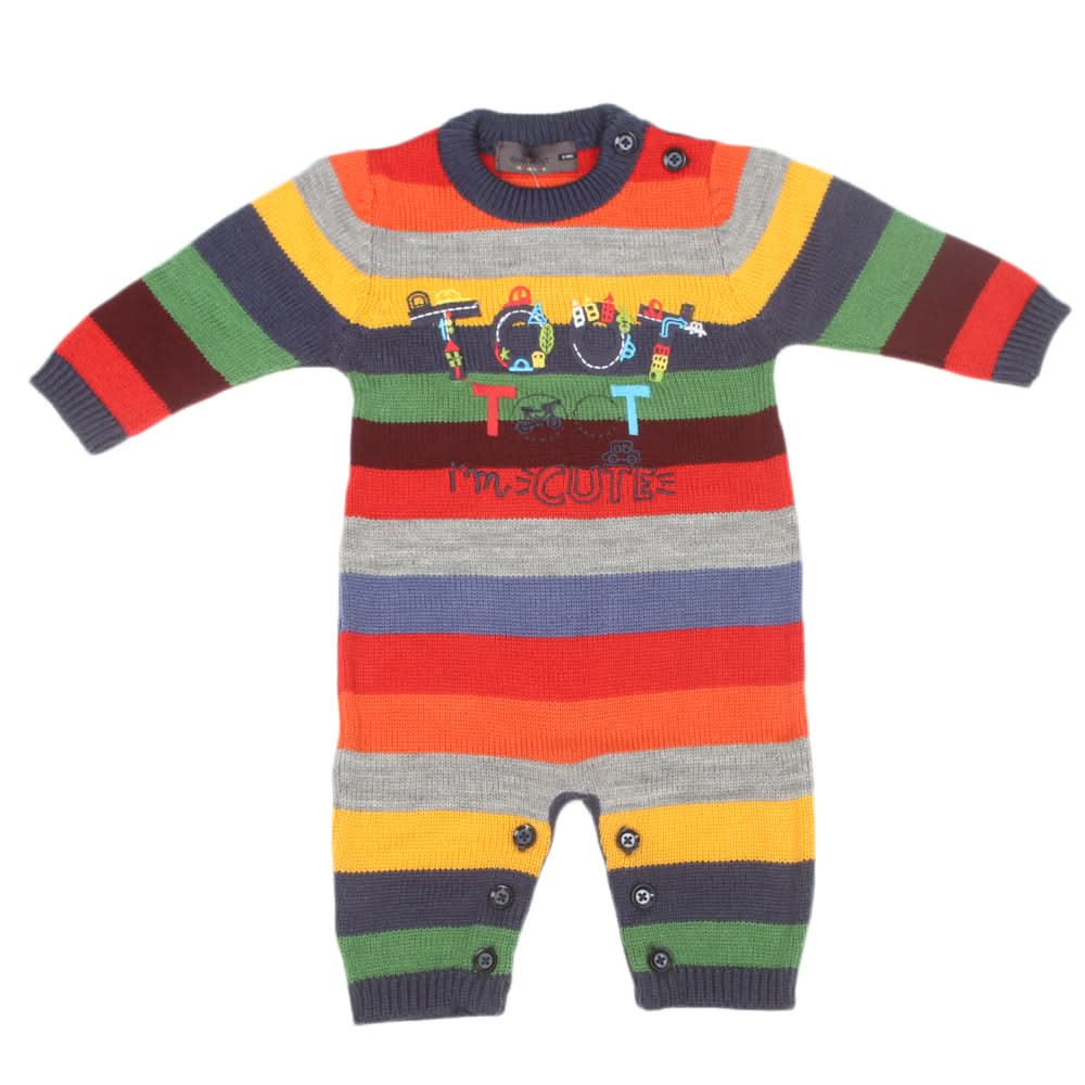 Newborn Boys Romper Full Sleeves CVC 921 S - Multi, Kids, NB Boys Rompers, Chase Value, Chase Value