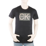 Men's Round Neck Half Sleeves T-Shirt - Black, Men, T-Shirts And Polos, Chase Value, Chase Value