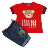 Newborn Boys Half Sleeves Suits - Red, Kids, Newborn Boys Sets And Suits, Chase Value, Chase Value