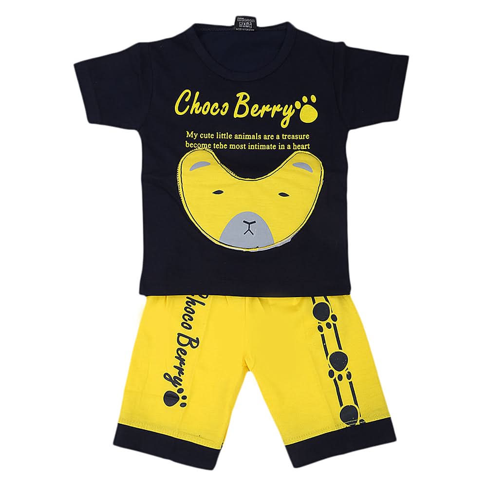 Boys Short Suit - Navy Blue, Kids, Boys Sets And Suits, Chase Value, Chase Value