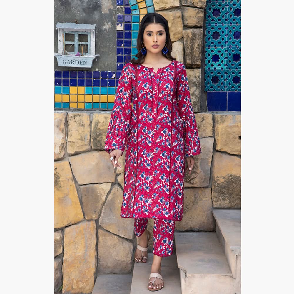 Identic Separates Printed Lawn 2Pcs Unstitched Suit V-1 - 2, Women, 2Pcs Shalwar Suit, Regalia Textiles, Chase Value