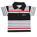 Newborn Boys Yarn Dyed T-Shirt - Black, Kids, NB Boys Shirts And T-Shirts, Chase Value, Chase Value