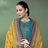 Schick Kinara Embroidered Lawn 3Pcs Unstitched Suit - 10, Women, 3Pcs Shalwar Suit, Schick Creation, Chase Value