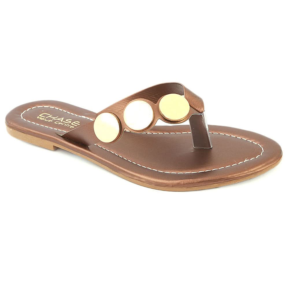 Women's Slipper (KL-052) - Brown, Women, Slippers, Chase Value, Chase Value
