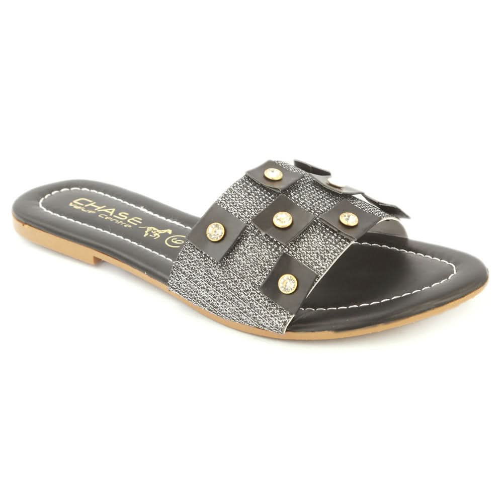 Women's Slipper (KL-054) - Black, Women, Slippers, Chase Value, Chase Value