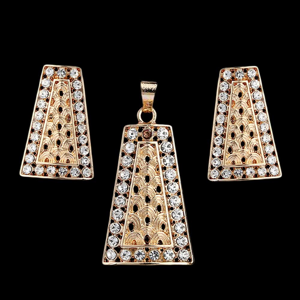 Women's Fancy Locket Set - Golden, Women, Chains & Lockets, Chase Value, Chase Value