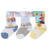 Newborn Socks Pack Of 3 - L, Newborn Caps, Shoes & Socks, Chase Value, Chase Value