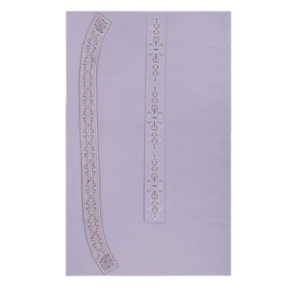 Men's Mashriq Embroidered Un-Stitched Suit - Light-Purple, Men, Unstitched Fabric, Chase Value, Chase Value