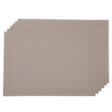 Table Mat - 6Pcs - Light Brown, Home & Lifestyle, Mats, Chase Value, Chase Value
