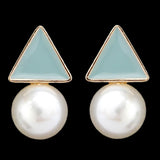 Women's Ear Tops - Light Green, Women, Earrings & Tops, Chase Value, Chase Value