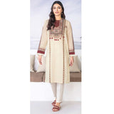 LimeLight Summer 1Pcs Unstitched Kurti - Cream, Women, Unstitched Kurti, Limelight, Chase Value