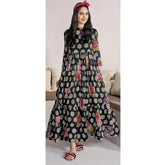 LimeLight Summer 1Pcs Unstitched Kurti - Black, Women, Unstitched Kurti, Limelight, Chase Value