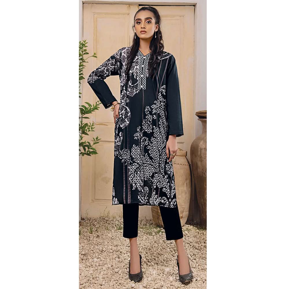 LimeLight Summer 1Pcs Unstitched Kurti - Black, Women, Unstitched Kurti, Limelight, Chase Value