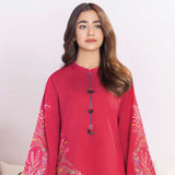 LimeLight Summer 1Pcs Unstitched Kurti - Red, Women, Unstitched Kurti, Limelight, Chase Value