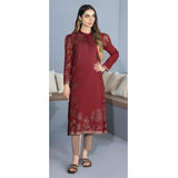 LimeLight Summer 1Pcs Unstitched Kurti - Maroon, Women, Unstitched Kurti, Limelight, Chase Value