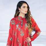 LimeLight Summer 1Pcs Unstitched Kurti - Red, Women, Unstitched Kurti, Limelight, Chase Value