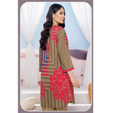 LimeLight Summer 1Pcs Unstitched Kurti - Brown, Women, Unstitched Kurti, Limelight, Chase Value