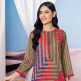 LimeLight Summer 1Pcs Unstitched Kurti - Brown, Women, Unstitched Kurti, Limelight, Chase Value